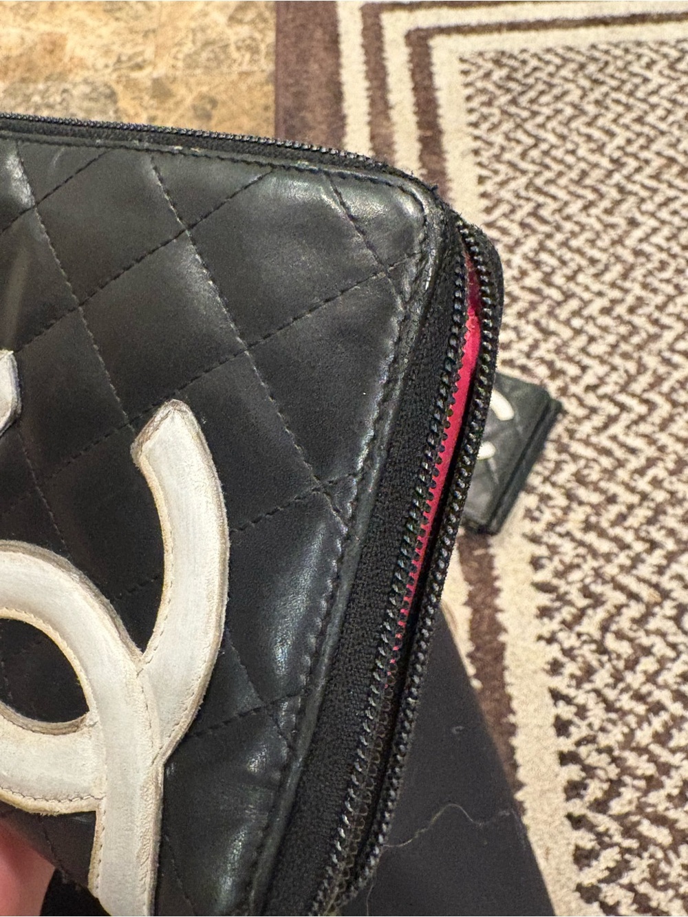 Chanel Cambon Quilted Leather Zip Wallet & Key Holder Set - Picture 9 of 14